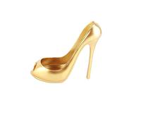 Cocoarm Innovativo Portabottiglie per Scarpe con Tacco Alto per Bottiglie di Vino, Adatto per Soggiorni e Cantinette da Vino (Gold)
