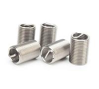 Cocoarm Inserto Filettato M20x2.5x2.5D, Inserti in Rete di Acciaio Ad Alta Resistenza, Confezione 5, Comodo Strumento di Riparazione per Filettature Metriche a Imperiali per Alluminio, Rame,