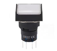Cocoarm Interruttore A Pulsante Pulsante di Accensione ABS 25 Pezzi AC DC 24 V 5 A con Indicatore Luminoso Isolamento 250 V per Apparecchiature di Controllo Industriale Contattore relè Pannello