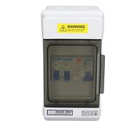 Cocoarm Interruttore Automatico A 2 Vie con RCD Impermeabile IP66 da 40 A | Custodia Ignifuga in ABS, per Garage e Roulotte da 230 V, Protezione Contro le Perdite Doppio MCB 6 A + 16 A
