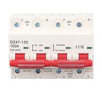 Cocoarm Interruttore Automatico di Interblocco Commutatore PA66 100 A CA da 240 A 400 V 2P più 2P 10KA Trasferimento Manuale A Doppia Potenza per Ospedali Banche Sistemi Antincendio Generatori