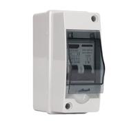 Cocoarm Interruttore Automatico Miniaturizzato CC, Sezionatore Solare PA66 2P 63A da 12 V a 400 V CC da 90 a 400 CA IP65 Copertura per Sistemi Solari Fotovoltaici Roulotte Configurazioni Fuori Rete