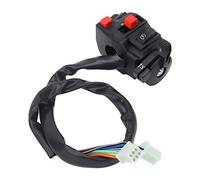 Cocoarm Interruttore di Accensione del Manubrio da 7 8 Pollici Interruttore di Arresto del Manubrio in ABS con Leva dello Starter 4 Pin e 6 Pin 9 Fili Lato Sinistro Adatto per Motociclisti ATV Cinesi