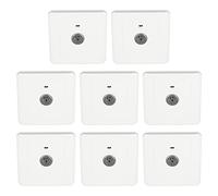 Cocoarm Interruttore di Controllo del Suono Nascosto Pannello di Controllo della Luce in Plastica per PC 250V 10A Interruttore a Muro con Ritardo Vocale per Casa, Ufficio, Hotel, Confezione da 8