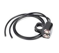 Cocoarm Interruttore per Fari del Manubrio MOTORE LED LED CONTROLLO LIMINE 25 Mm Interruttore Manubrio Impermeabile con Luci di Indicatore Colorato per Bici Elettrica ATV