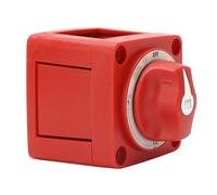 Cocoarm Interruttore Staccabatteria, Interruttore Isolatore Batteria in Ottone ABS 300A DC32V 4 Posizioni Doppio Circuito Impermeabile Antipolvere per Marino Automobilistico