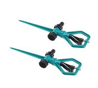 Cocoarm Irrigatore per Prato in Plastica 2 Set Spruzzo Rotante a 360 Gradi Inserto a Terra con Nebbia Fine per Irrigazione da Giardino Prato Cortile Parco Orto