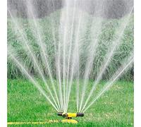 Cocoarm Irrigatore Rotante Automatico Irrigatore per Prato Rotante in Plastica 360 Gradi Azionato Ad Acqua 2 modalità di Spruzzo Ampia Copertura per Cespugli da Giardino Cinture Verdi (#3)