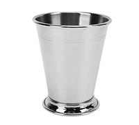 Cocoarm Julep Cup in Acciaio Inossidabile Menta Julep Cup con Perline Base Larga Tazza da Cocktail retrò 188g Elegante Bicchiere per Baristi Domestici Amanti dei Cocktail Party Drink Mixing (Argento