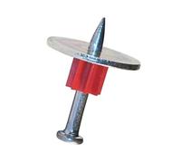 Cocoarm Kit di Chiodi in Acciaio con Rondelle di Fissaggio, Materiale in Acciaio, 100 Chiodi con Rondelle di Fissaggio Durevoli per Soffitto e Mobili