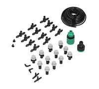Cocoarm Kit di Irrigazione Set di Ugelli Atomizzatori in Plastica PVC Set di Tubi da 10 M Irrigazione Automatica Gratuita per Piante in Vaso Fioriere Orti e del Giardino