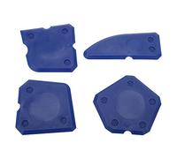 Cocoarm Kit di Strumenti per Mastice da 4 Pezzi, Raschietto per Sigillante Siliconico, Strumenti Professionali per Malta per Progetti di Miglioramento della Casa (BLUE)