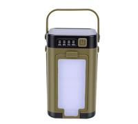 Cocoarm Lampada da Campeggio Solare, Luce Portatile Pieghevole | Batteria ricaricabile da 2000 mAh, illuminazione a 360° da 200LM, 4 pannelli luminosi, autonomia di 9 ore, ricarica di tipo