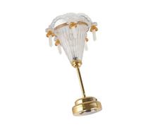 Cocoarm Lampadario in Miniatura, Lampada da Soffitto Decorativa in Scala 1/12 Vivida, 5 Luci a Candela a LED per Modelli e Artigianato di Box/Cover delle Bambole