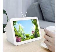 Cocoarm Lente d'ingrandimento dello Schermo del Telefono Supporto Mobile in Acrilico ABS Amplificatore Video per Film HD da 10 Pollici Angolo di Visione Regolabile per la Visione di Video di (WHITE)