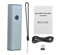 Cocoarm Lettore di Codici a Barre 2D Mini Lettore di Codici a Barre Wireless CCD 3 in 1 BT 2.4G USB con Avviso di Vibrazione di Archiviazione Offline per Tablet PC Mobile di Magazzino di Librerie Al