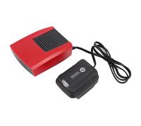 Cocoarm Li Ion Battery Space Heater, 2-in-1 Heat Cool Fan | Termostato elettrico portatile, doppia funzione di riscaldamento e raffreddamento, porta di ricarica USB, luce a LED,