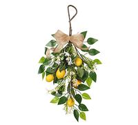 Cocoarm Limone Artificiale Swag Limone Goccia Appeso Parete Seta Tessuto Realistico Giallo 40×60cm con Luci per Casa Cucina Matrimonio Feste Decorazione (1)