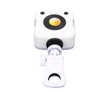 Cocoarm Luce LED per Fotografia con Clip per Telefono, 3000K-6500K | Luce video ricaricabile, diffusore incorporato da 45 sfere, controllo fluido con manopola rotante, portatile da 120 g per