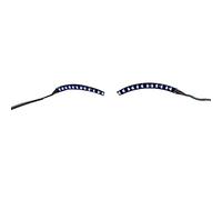 Cocoarm Luce per Ciglia Finte a LED, Luce per Ciglia Finte in Fibra Artificiale con Lampada da 3 Cm Cavo da 40 Cm Batteria CR2032, Clip per Capelli per Trucco Luminoso per Feste Club Halloween (BLUE)