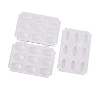 Cocoarm Macchina per Polpette, Stampo Manuale per Polpette in ABS per Uso Alimentare, Strumenti Facili e Veloci per per Chef Casalinghi e Appassionati di (Nove griglie)