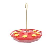Cocoarm Mangiatoia per colibrì da 8 Fiori da Appendere all'aperto, Mangiatoia per Uccelli in Plastica con Gancio in Rame, Porte Resistenti Alle Api, Design a Prova di Perdite, Grande capacità per