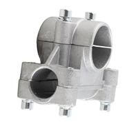 Cocoarm Manico a Morsetto Morsetto a Righello a Filo per Manubrio per Manubrio 26mm 28mm in Lega di Alluminio Pesante con Resistenza alla Ruggine per Utensile da Giardino a Pennello (Cross Freeture