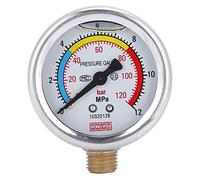 Cocoarm Messicatore di Pressione a Doppia Scala, Misurazione Accurata, Lettura Rapida, Guscio di Metallo Robusto. Ideale per 30 40 60 di Pompa con Puntatore a Doppia Scala, Realizzato in Ferro