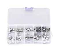Cocoarm Micro Mini USB Female Jack Connector, 100pcs USB Un Connettore a Spina USB con Socket Femminile Placcato per Prodotti di Sicurezza degli Elettrodomestici Digitali con Scatola di