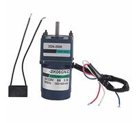 Cocoarm Micro Motoriduttore 6W, Motoriduttore CA in Acciaio Inossidabile AC200V 1250 1400 Giri/min con Rapporto di Riduzione 120, Uscita a velocità Fissa per Apparecchiature di Trasporto