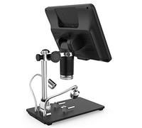 Cocoarm Microscopio Digitale, Microscopio Digitale LCD da 8,5 Pollici con Supporto in Metallo ABS, da 5X a 1200X, 1080P, Angolo Regolabile, 2 Luci di Riempimento per l'ispezione dei Gioielli di