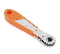 Cocoarm Mini Chiave a Cricchetto da 36 Denti, Acciaio 45, Impugnatura Comoda, Utensile Manuale Portatile per Auto e Biciclette (ORANGE)