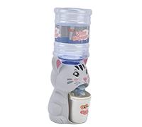 Cocoarm Mini Distributore d'acqua Giocattolo Fontana in Plastica con Suono e Luce Premi per Rilasciare l'acqua Forma di Animale per i più Piccoli Giochi di Ruolo Casa delle Bambole (Grande gatto