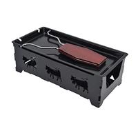 Cocoarm Mini Griglia per Raclette Al Formaggio, Piastra in Ferro di Mogano Antiaderente, Facile da Riscaldare e Pulire, Pirofila Portatile per Formaggio e Uova