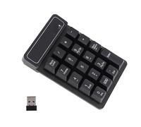 Cocoarm Mini Tastiera Wireless 2.4G Tastierino Numerico ABS 19 Tasti Ricevitore USB Portata 10 M Tastiera Numerica Portatile per Laptop da Ufficio Contabilità Utenti di Immissione Dati