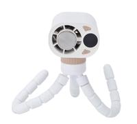 Cocoarm Mini Ventilatore Portatile per Passeggino, Clip Portatile Ricaricabile in Plastica su Supporto Flessibile, Batteria da 1800 MAh, 66x69x240 Mm, per Seggiolino Auto, Culla, Viaggio, Tapis
