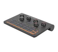 Cocoarm Mixer, Mixer Portatile ABS Q8 con 16 Effetti Sonori 12 Suoni Elettronici Batteria da 1500 MAh per Podcast in Streaming Live Webcast su Telefono e PC