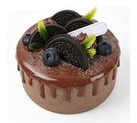Cocoarm Modello di Torta Artificiale, Display Realistico di Torta Simulata da 4 Pollici con Realistiche Particelle di Marmellata di Cioccolato e Mirtilli per Props Fotografici da (Mini da 4