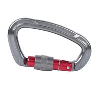 Cocoarm Moschettone, Design a Bloccaggio Automatico in Lega di Alluminio Ad Alta Resistenza con Tensione Sull’asse Longitudinale di 25 KN e Tensione Sull’asse Trasversale di 8 KN, per (GREY)