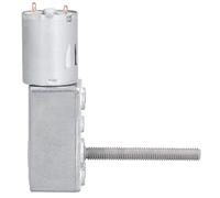 Cocoarm Motoriduttore Motoriduttore a Vite Senza Fine CC Alloggiamento in Lega di Zinco Filettato M6 Albero 6 X 50 Mm Motore di Riduzione della velocità Autobloccante a Basso Rumore per Modelli Fai