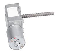Cocoarm Motoriduttore Motoriduttore a Vite Senza Fine CC Alloggiamento in Lega di Zinco Filettato M6 Albero 6 X 50 Mm Motore di Riduzione della velocità Autobloccante a Basso Rumore per Modelli Fai