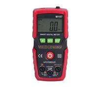 Cocoarm Multimetro Digitale, Multimetro Portatile in ABS con Retroilluminazione LCD, Test Automatico dei Diodi di continuità della Resistenza della Tensione CA CC, da 32 ° F a 104 ° F per Uso (rosso)