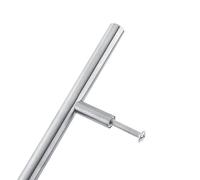 Cocoarm Muova a T in Acciaio Inossidabile Maniglia Mobile Manetta Maniglia Cucina Cucina Finitura Spazzolata 10 Mm di Diametro 100/150/250/250/300/350 Mm di Lunghezza con 2 Viti per Il Supporto del