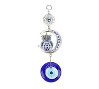 Cocoarm Night Owl Moon Malte Elete Ciondolo, Arredamento per gli Occhi in Lega, Malte Eye Amulet Room per Attirare Ricchezza, Malvagia Ciondolo per la Protezione degli Occhi Malvagi