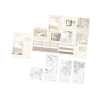 Cocoarm Note Adesive, Set di Note Adesive in Carta Fai da Te con 45 Fogli, Adesivi Autoadesivi per Scrapbook, Calendario, Diario, Tema Ombre Chiare per Studenti dell'ufficio Scolastico (Sogno caldo)