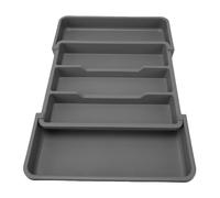 Cocoarm Organizer Espandibile per Posate, Organizer per Posate in PP 36,6x31 Cm, Vassoio per Cassetti Regolabile con Scomparti Multipli per Cucchiai, Forchette, Utensili, Uso nel Cassetto della