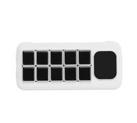 Cocoarm Pannello di Controllo Vocale AI, Tastiera Macro LCD Meccanica ABS con 10 Tasti LCD Schermo da 2,01 Pollici USB WiFi Riconoscimento Vocale da 2,4 GHz per Streaming di Uffici Domestici (WHITE)