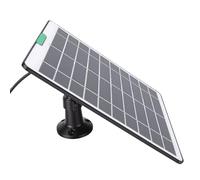 Cocoarm Pannello Solare 5W 5V per Videocitofono (BLACK) | Silicio monocristallino, Caricatore portatile, Compatibile con sistemi di sicurezza, Configurazione semplice, Uso esterno