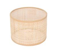 Cocoarm Paralume in Rattan, Materiale Naturale Intrecciato a Mano, Elegante Copertura della Luce E27 E14 per Lampada da Soffitto da Tavolo, Decorazione Rustica per la Casa 6,3x4,7 Pollici
