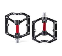 Cocoarm Pedali per Bicicletta in Lega di Alluminio, Pedali Piatti e Leggeri con 8 Punte per Lato e Riflettori, per Mountain Bike, Bici da Strada, Bicicletta (CocoarmQO3Pig-210928TW03-1)